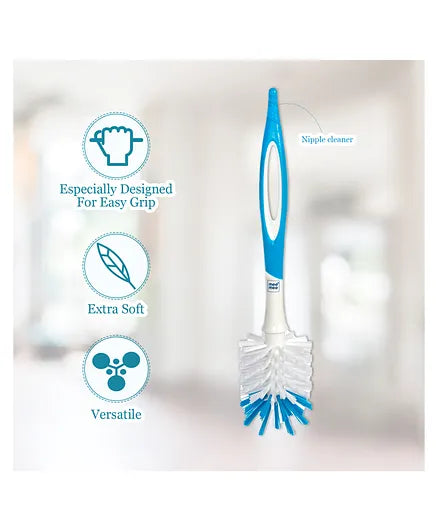 Mee Mee Easy Grip Bottle & Nipple Cleaning Brush - Blue
