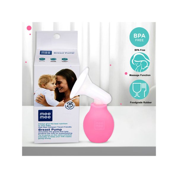 Mee Mee Compact Breast Pump - Pink