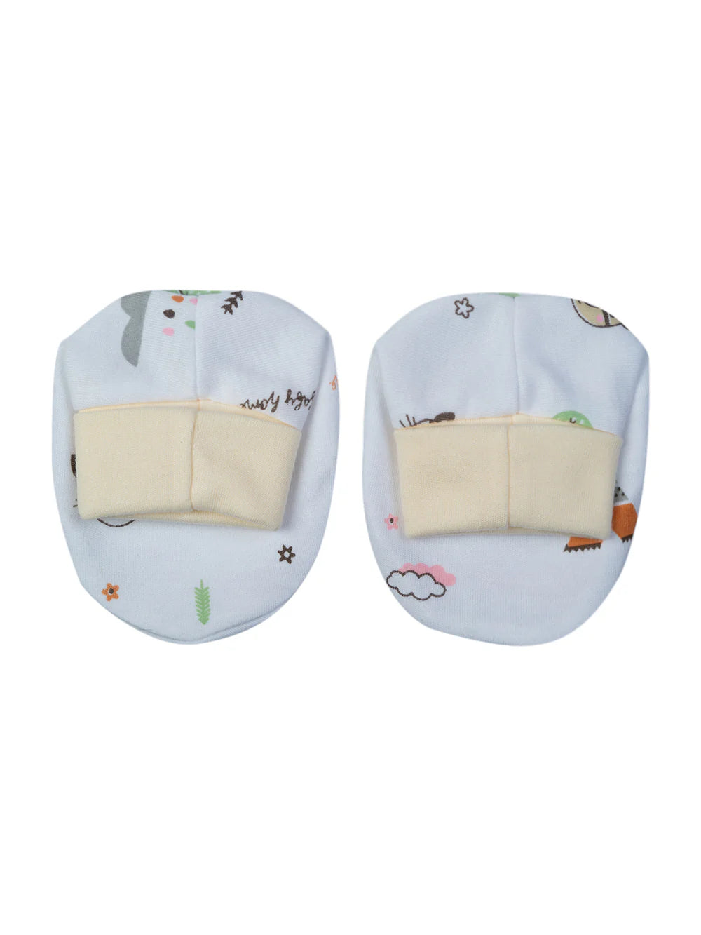 Mee Mee Cotton Soft 8-Piece Gift Hamper for Newborns – Baby Boy or Girl (Cream)