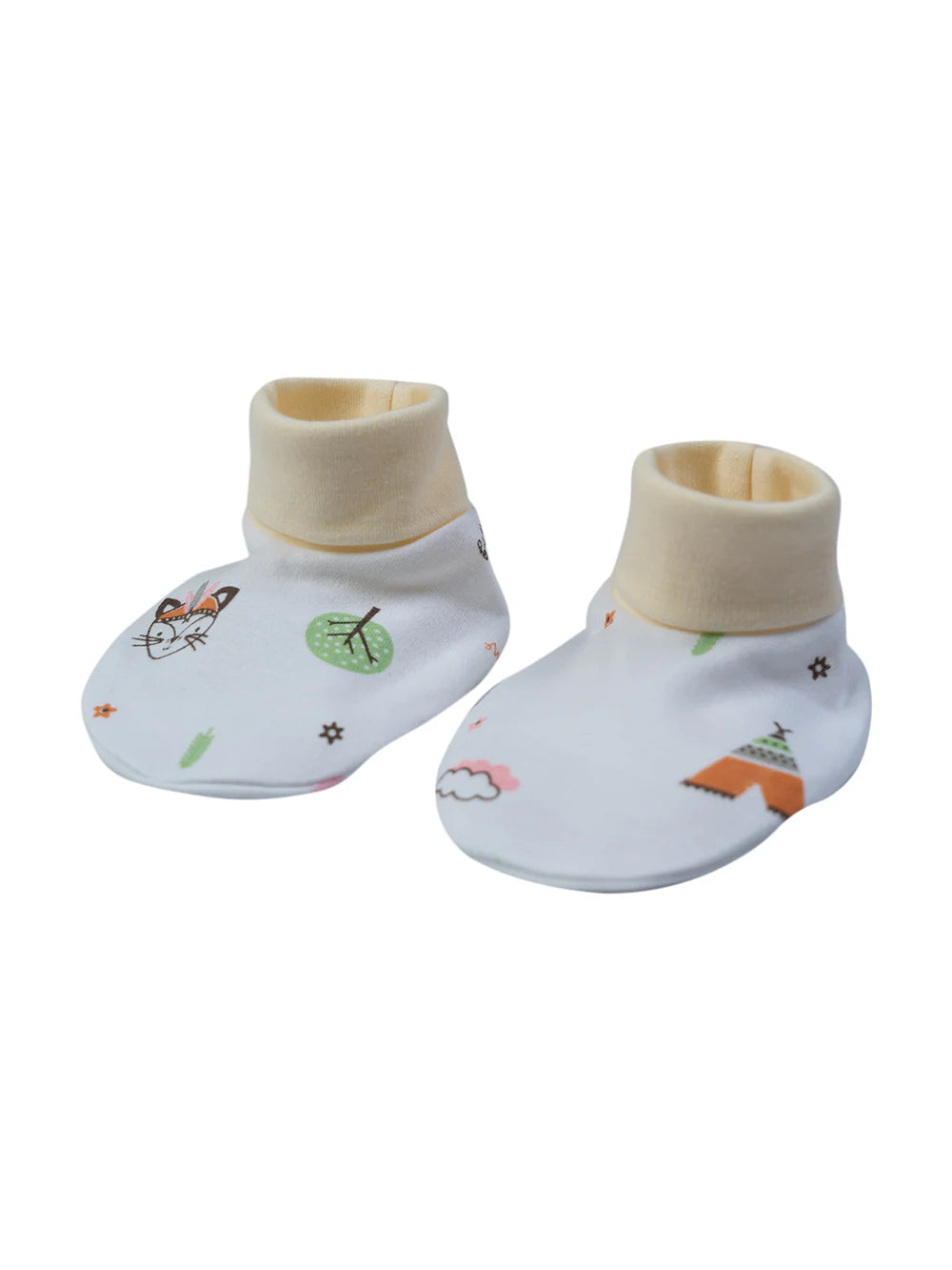 Mee Mee Cotton Soft 8-Piece Gift Hamper for Newborns – Baby Boy or Girl (Cream)
