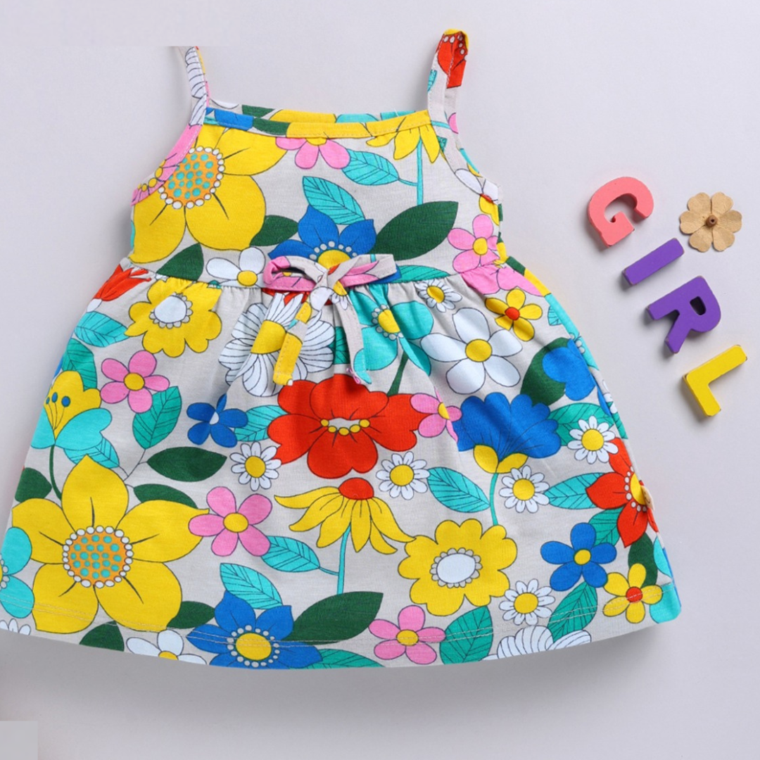 Bright Floral Baby Frock Dress