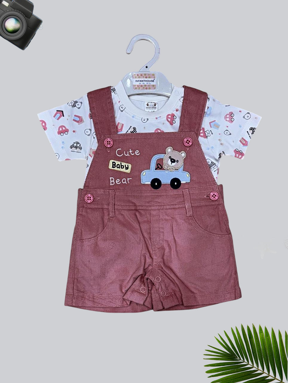 Pink Shorts & Printed T-shirt for Infants