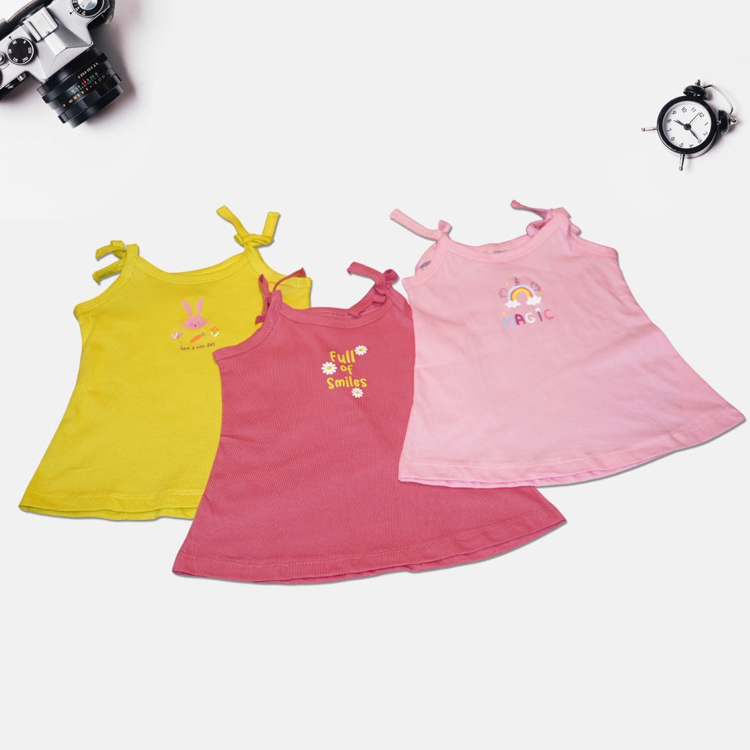Girls Cotton Frock – Sleeveless