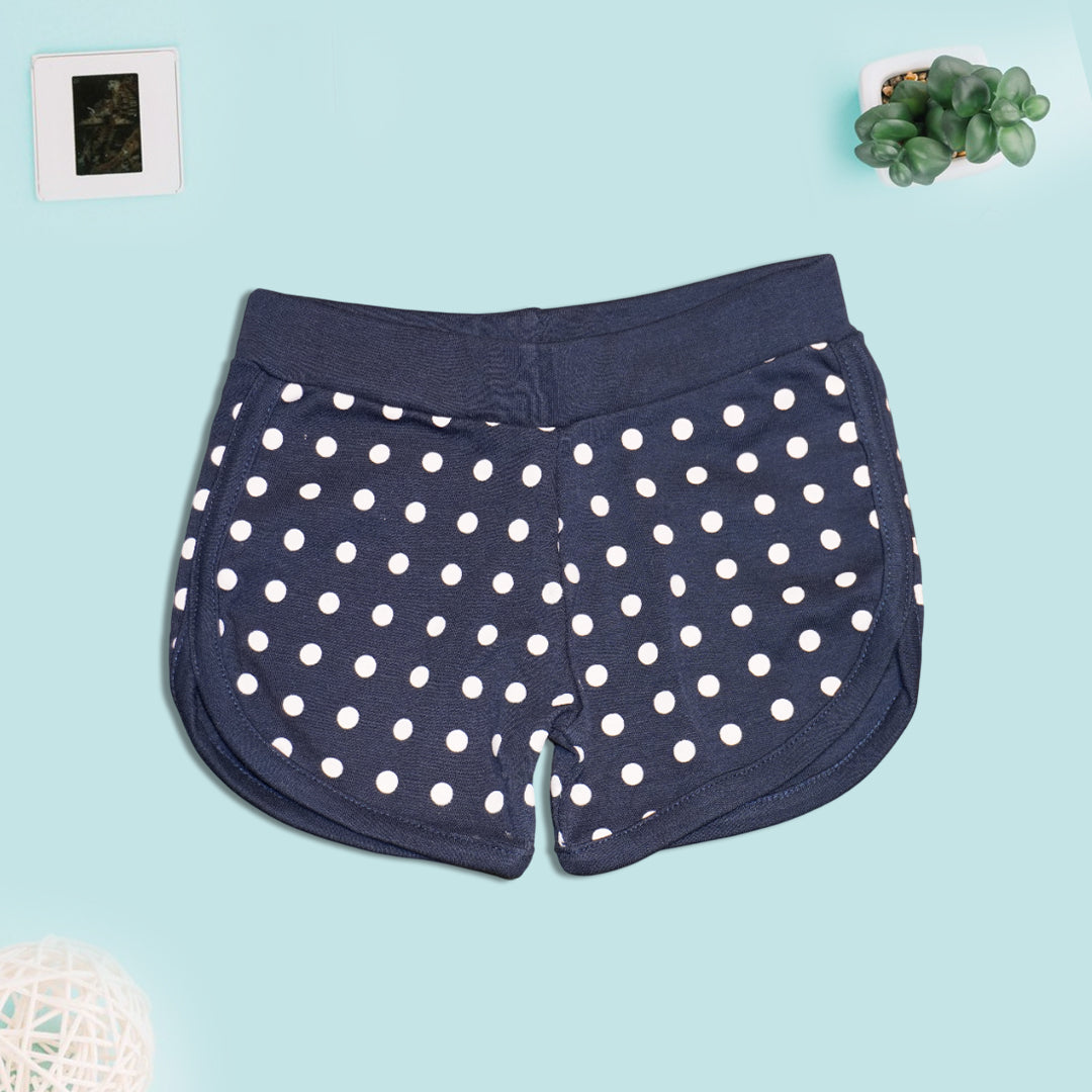 Pastel Pink Tees with Polka Dots Shorts