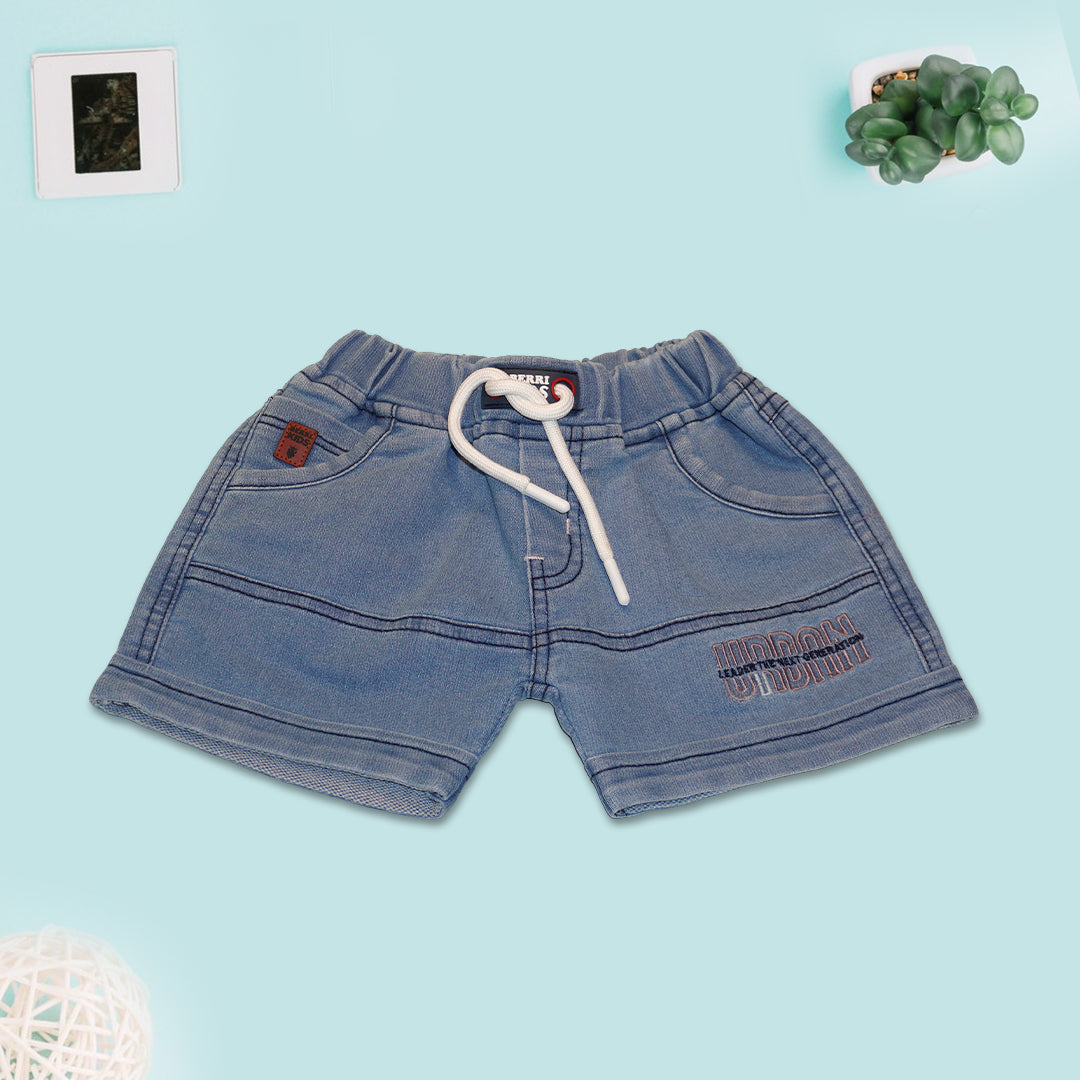 Boys Printed Casual T-Shirt and Denim Shorts