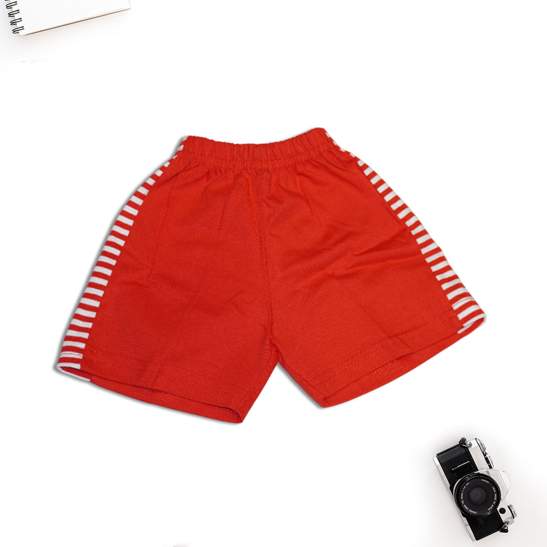 Red Striped T-Shirt with Shorts Set