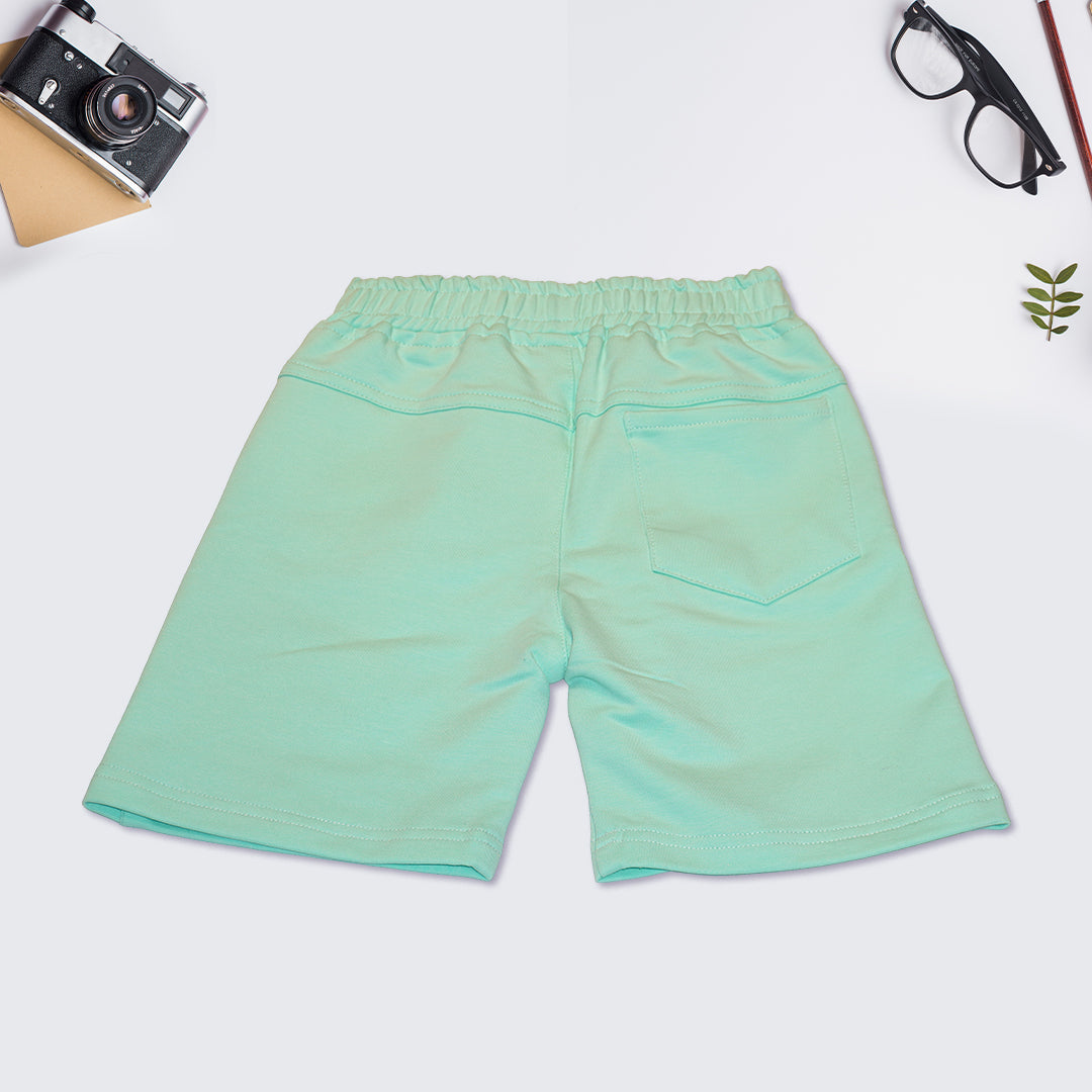 Sea Green T-Shirt and Shorts Set for Kids