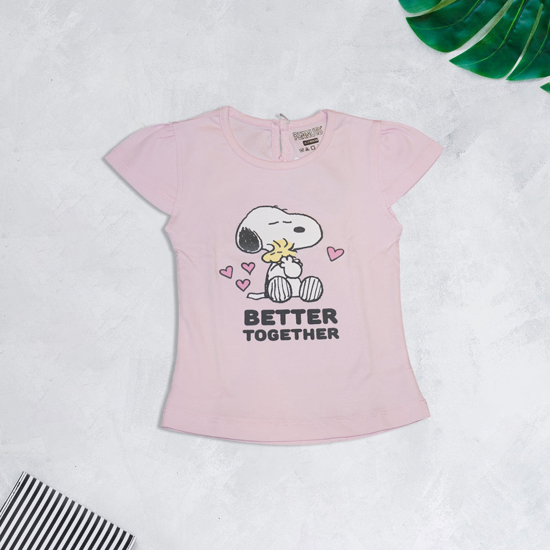 Girls Pink and Grey T-Shirt and Short