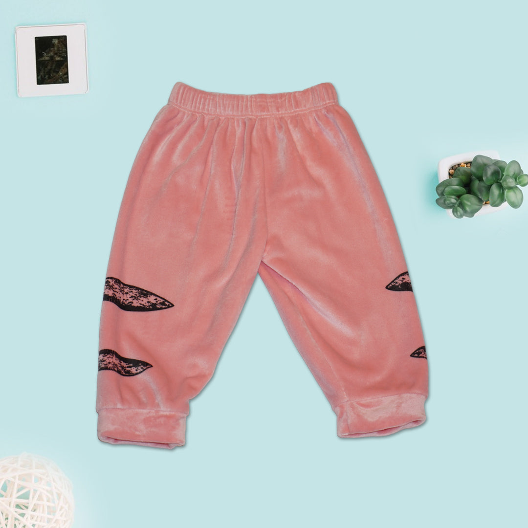 Full Sleeves Sweatshirt and Joggers for Kids - Pink