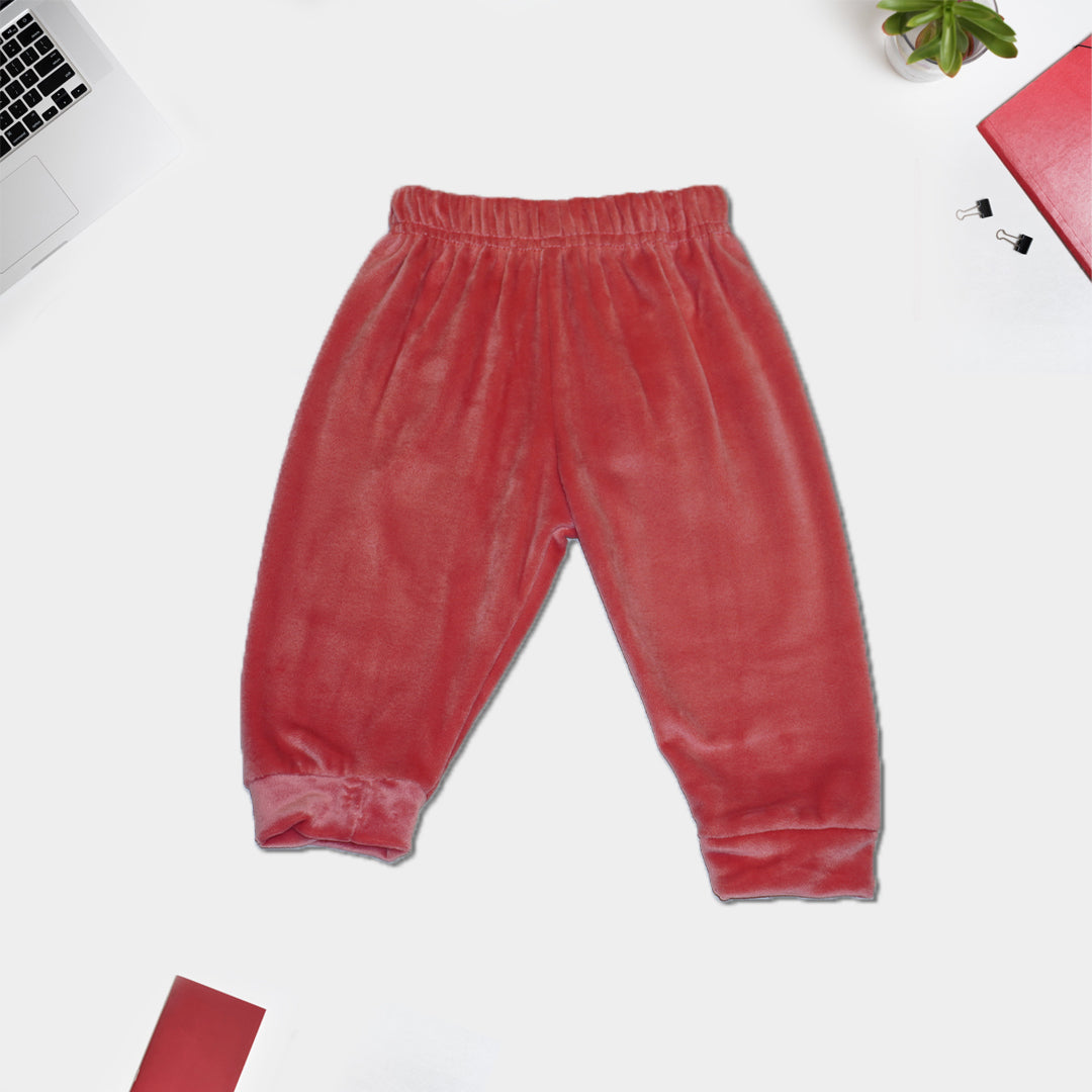 Full Sleeves Sweatshirt and Joggers with Bear Graphics - Dark Pink