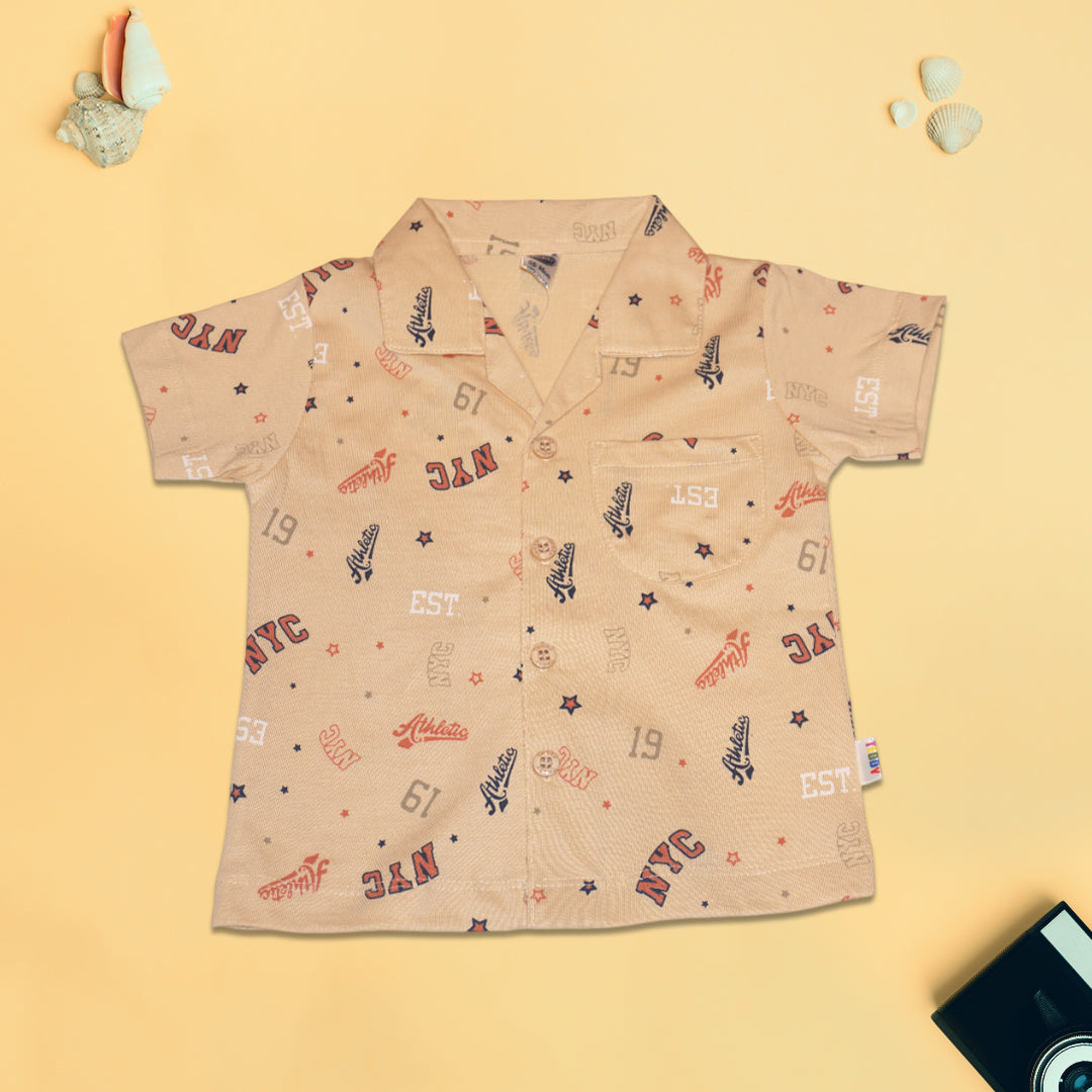 Boys' 100% Cotton NYC Printed Night Suit Set