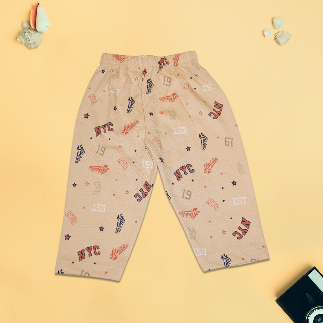 Boys' 100% Cotton NYC Printed Night Suit Set