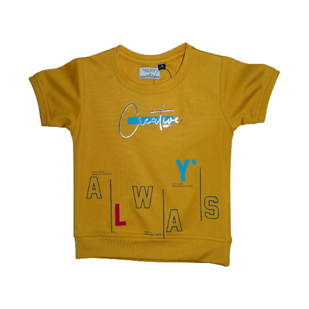kids cotton half shirt with graphics Creative