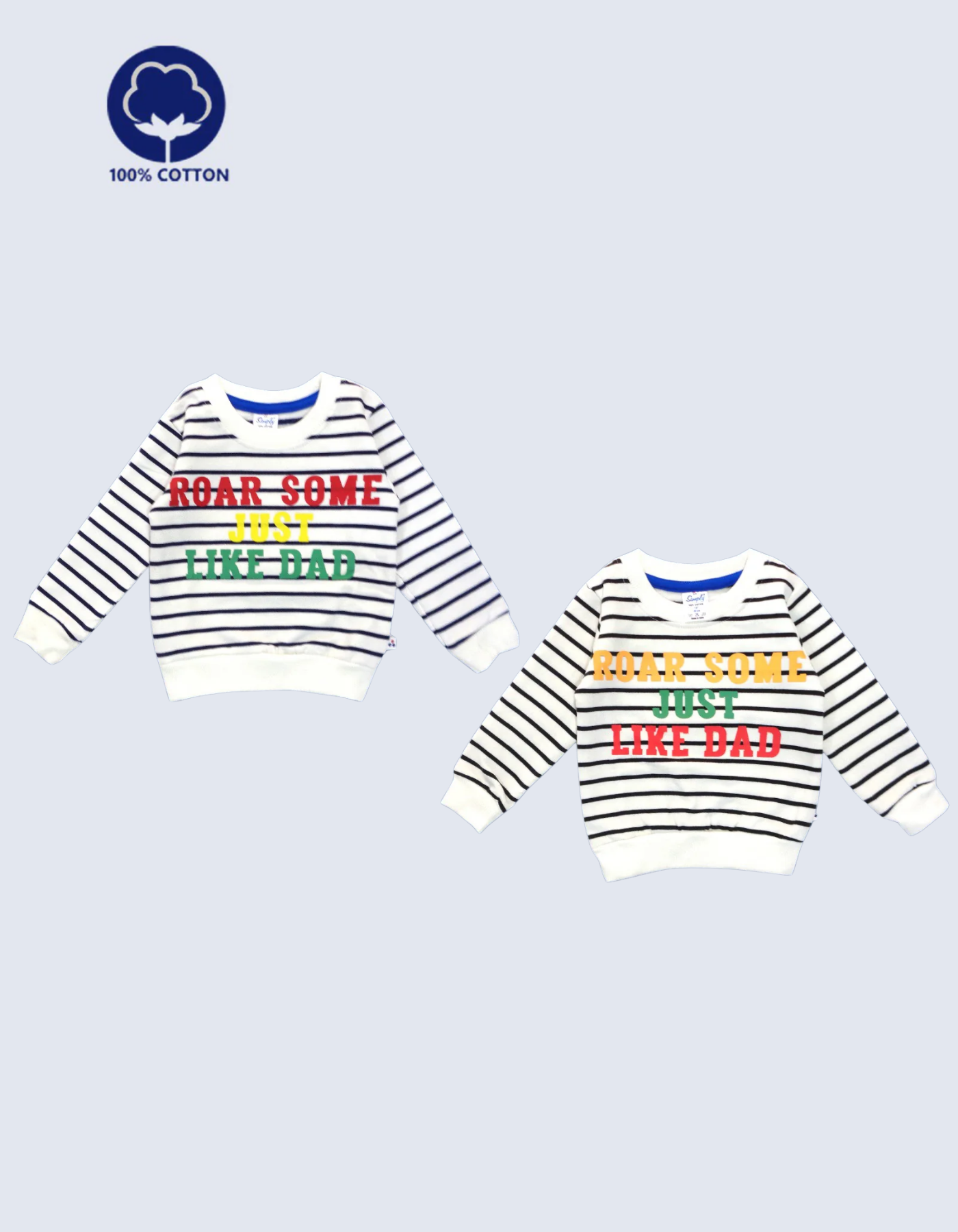 Boys’ Cotton Striped Tee – Single Piece