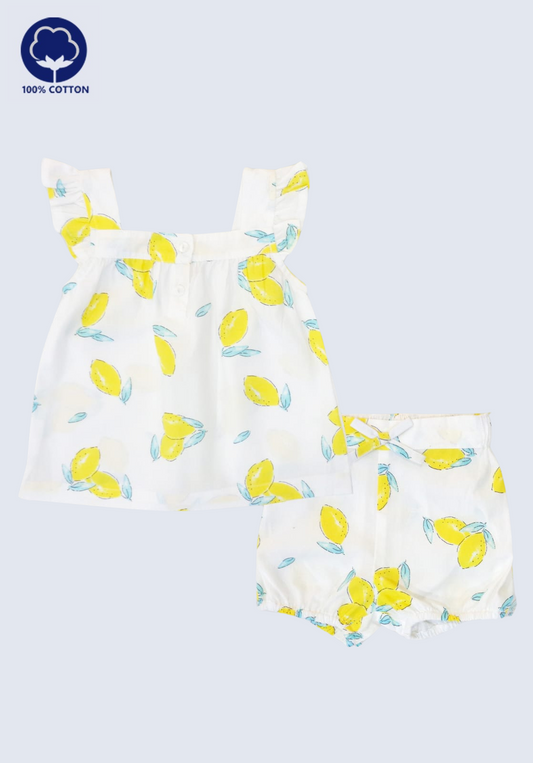 Buy Girls printed shorts Set