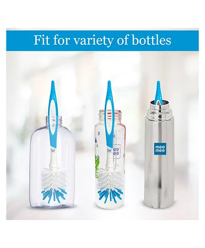 Mee Mee Easy Grip Bottle & Nipple Cleaning Brush - Blue