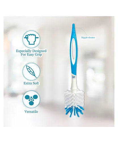 Mee Mee Easy Grip Bottle & Nipple Cleaning Brush - Blue