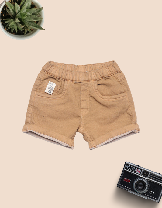 Toddler Soft Knit Denim Style Shorts - Comfort Fit