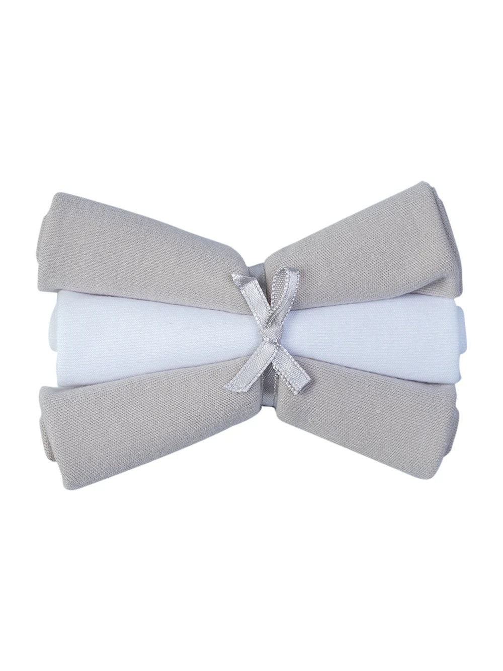 Mee Mee Cotton Soft 8-Piece Gift Hamper for Newborns – Baby Boy or Girl (Grey)