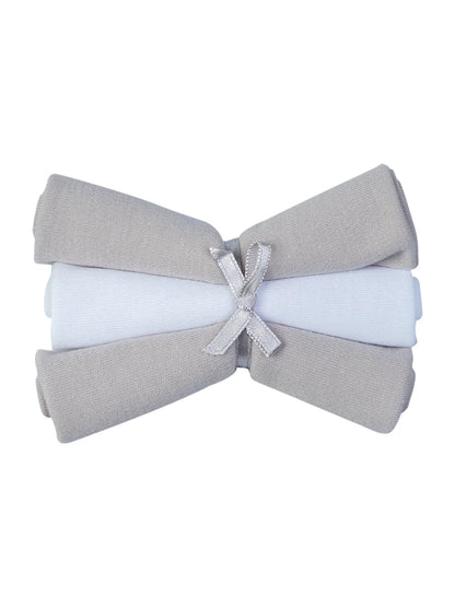 Mee Mee Cotton Soft 8-Piece Gift Hamper for Newborns – Baby Boy or Girl (Grey)