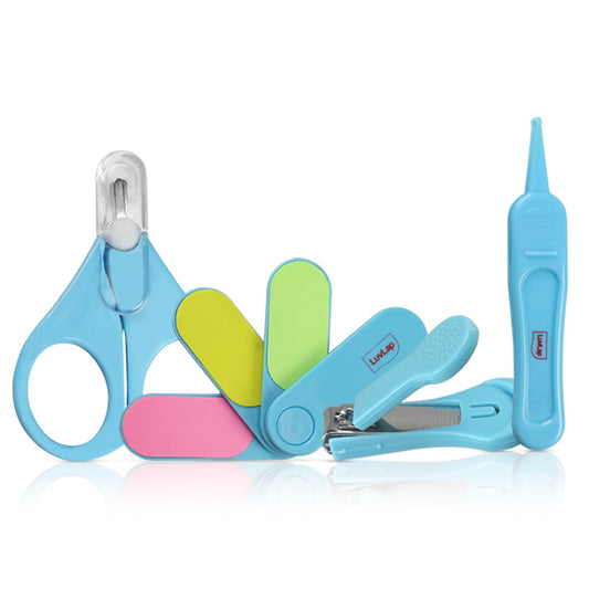 Baby Grooming Scissors & Nail Clipper Set/Kit, Manicure Set, 4pcs