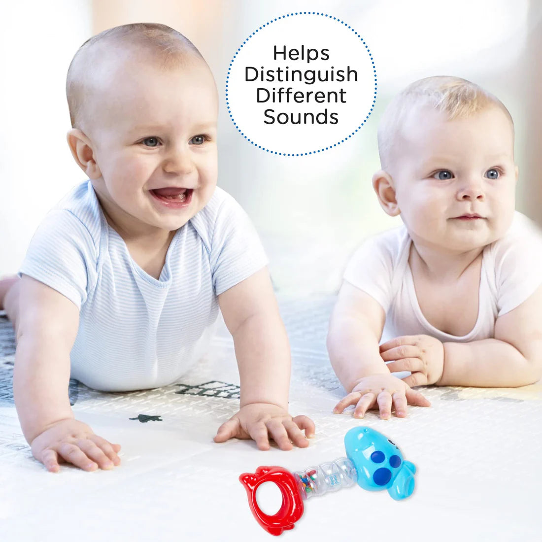 Mee Mee Cheerful Rattle Toy | Bpa Free 360° Rotating Rattle With Baby ...