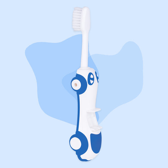 Mee Mee Foldable Infant to Toddler Toothbrush | Travel-Friendly Baby Car Toothbrush