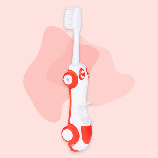 Mee Mee Foldable Infant to Toddler Toothbrush | Travel-Friendly Baby Car Toothbrush