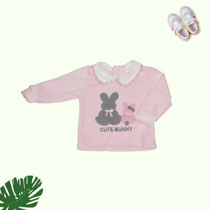 Printed Sweatshirt and Joggers Set - Pink