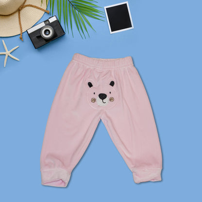 Full Sleeves Sweatshirt and Joggers with Bear Graphics - Light Pink