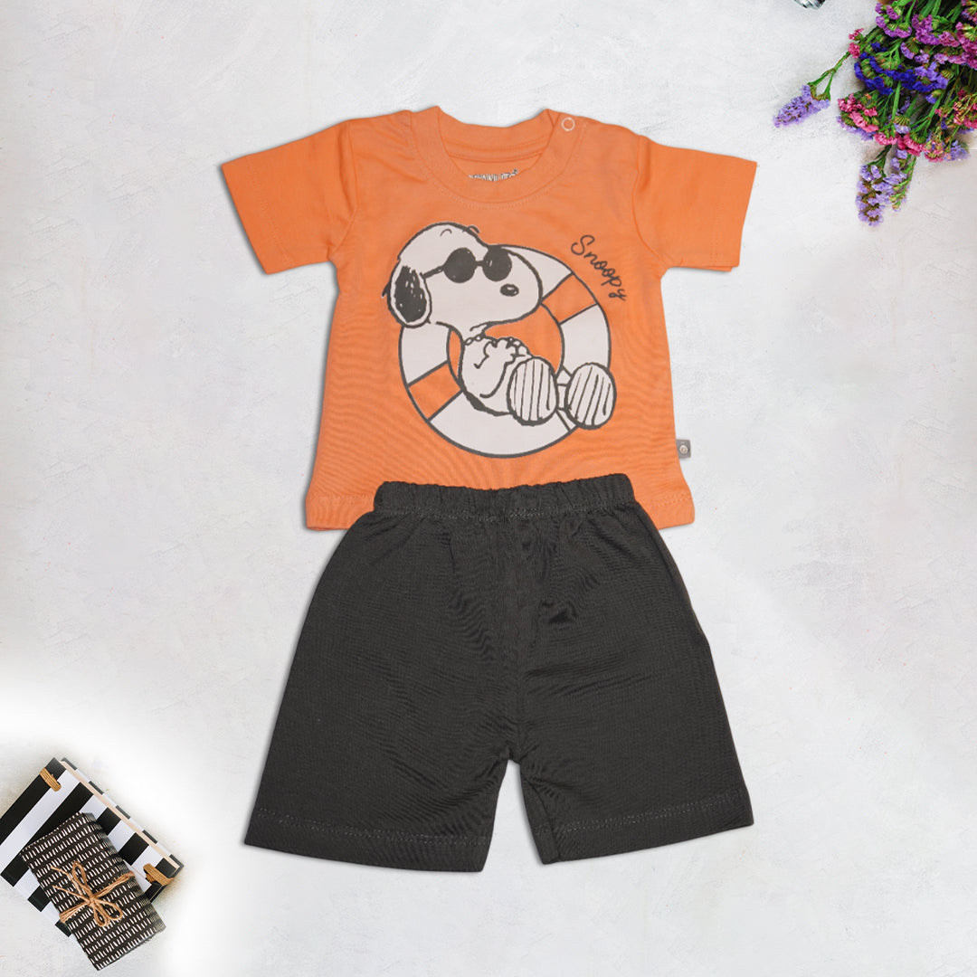 Orange T-Shirt and Short Set