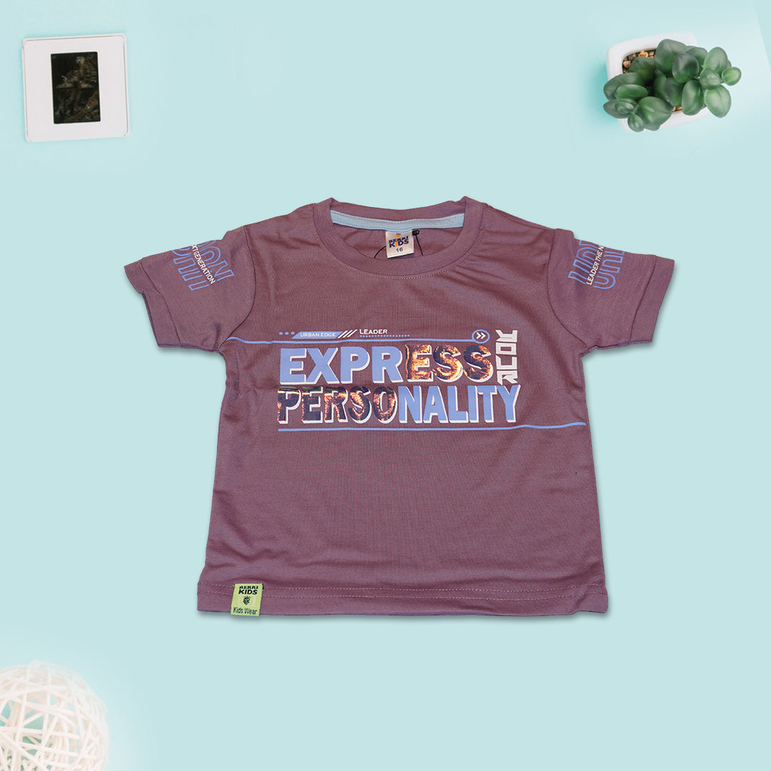 Boys Printed Casual T-Shirt and Denim Shorts