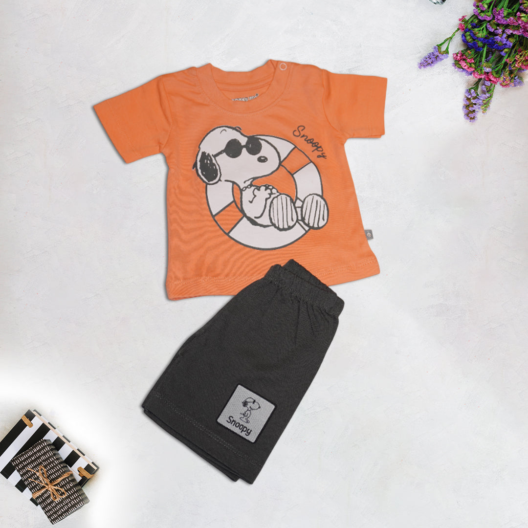 Orange T-Shirt and Short Set