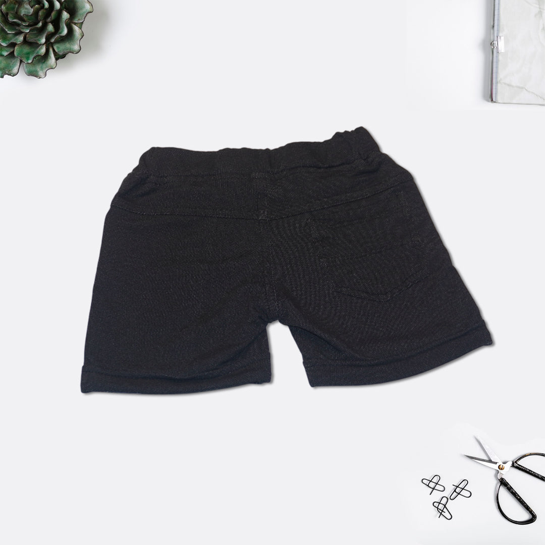 Boys Printed T-Shirt with Denim Shorts