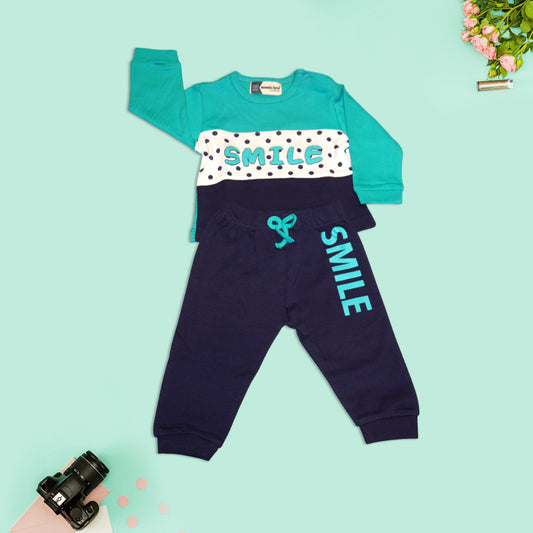 Casual Blue T-Shirt and Navy Blue Trouser