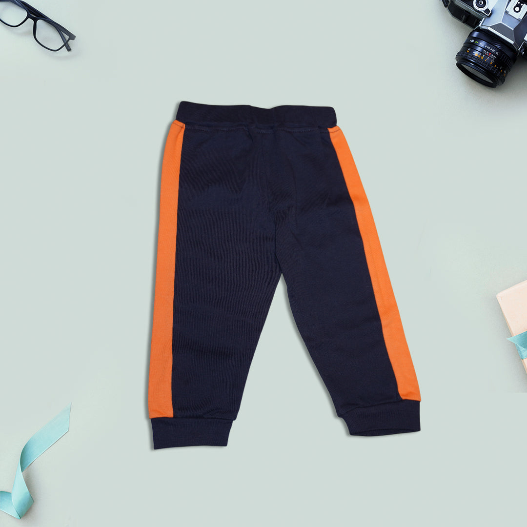 Kids Color Blocked T-Shirt with Trouser Set
