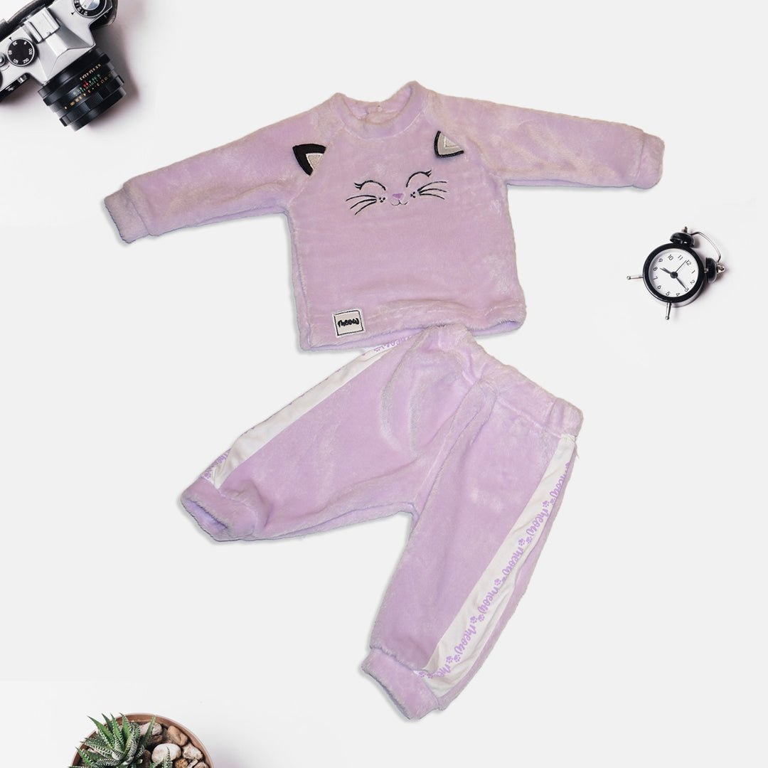 Light Purple Sweatshirt with Jogger Set