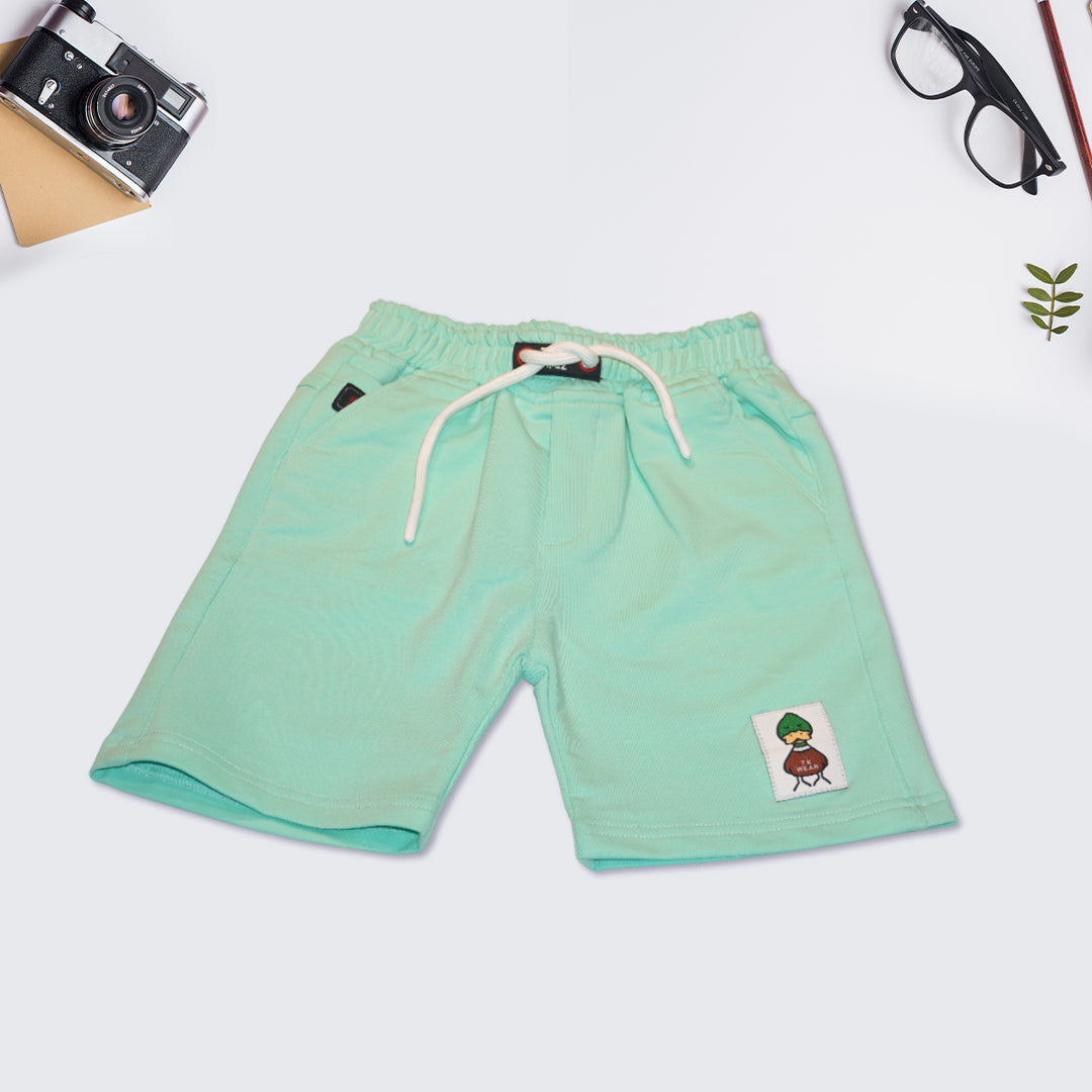Sea Green T-Shirt and Shorts Set for Kids