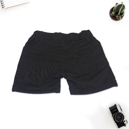 Kids Grey Collar T-Shirt with Shorts