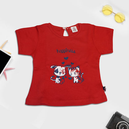 Red and Blue T-Shirt and Shorts Set for Kids