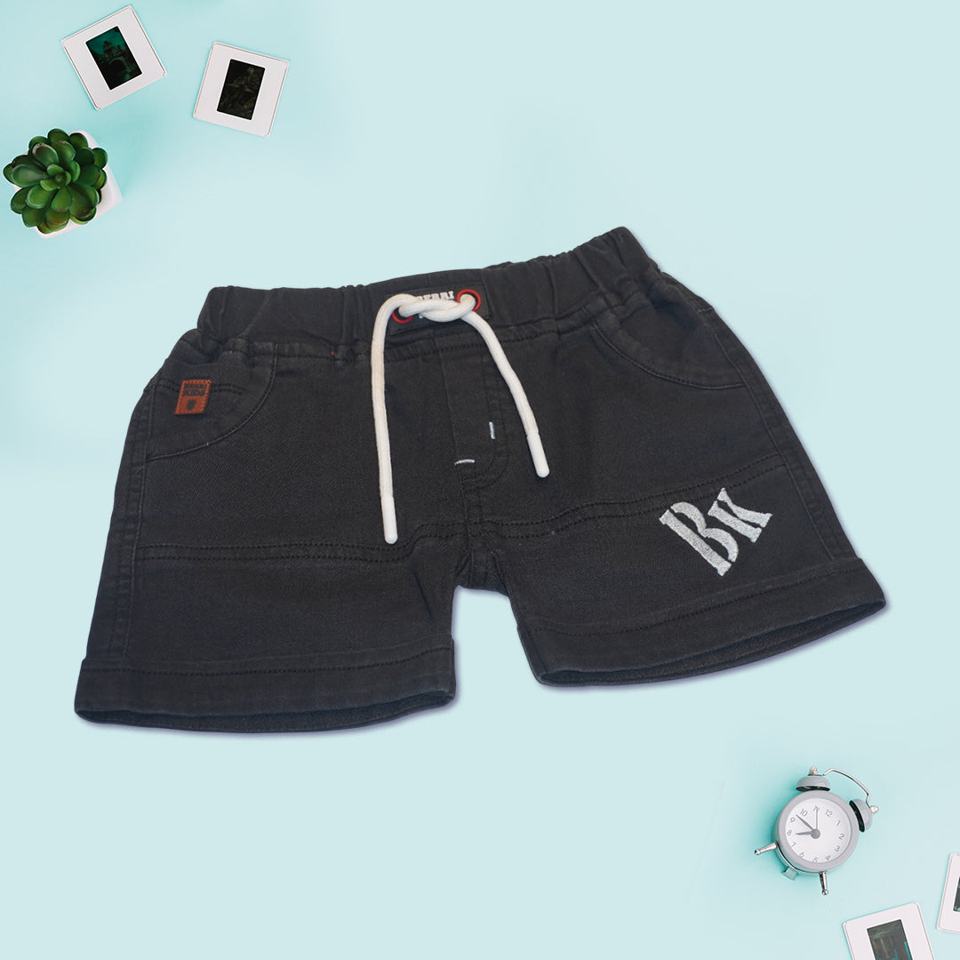 Kids Casual Blue T-Shirt with Denim Shorts