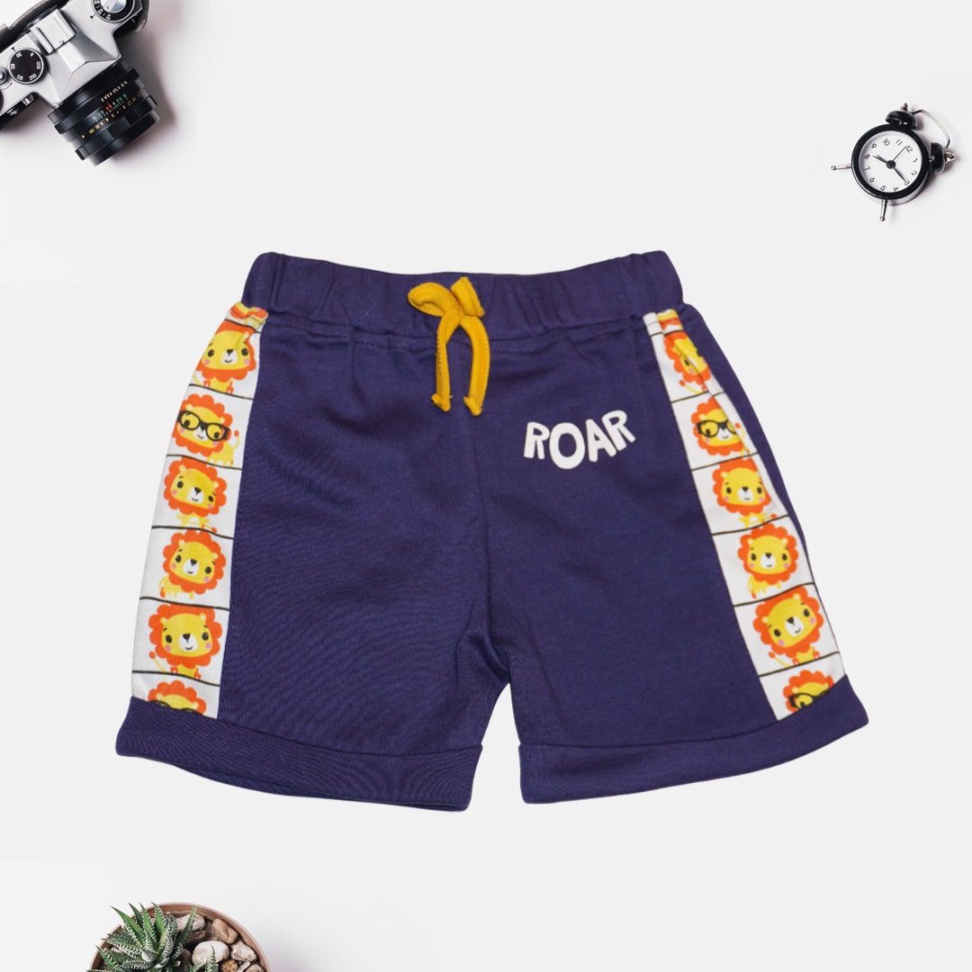 Black and Orange T-Shirt and Shorts Set
