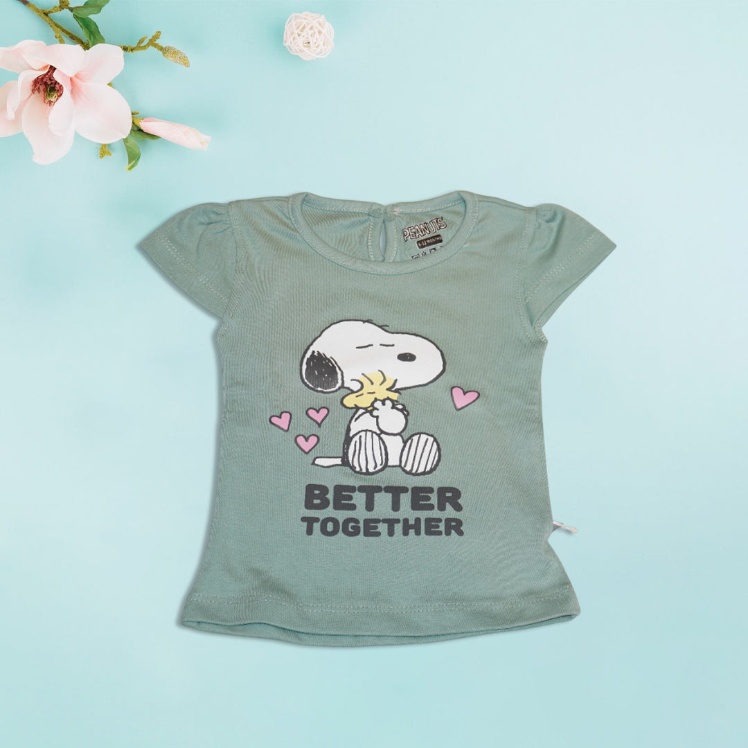 Girls Grey and Blue T-Shirt and Shorts Set