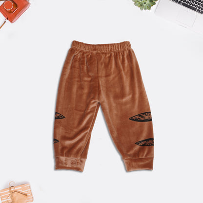 Full Sleeves Sweatshirt and Joggers for Kids - Brown