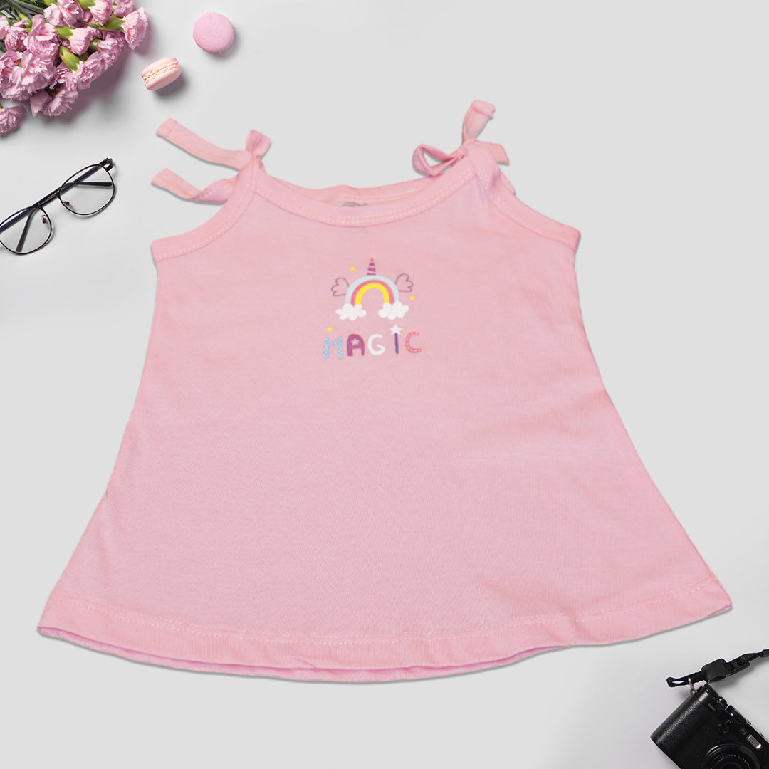 Girls Cotton Frock – Sleeveless