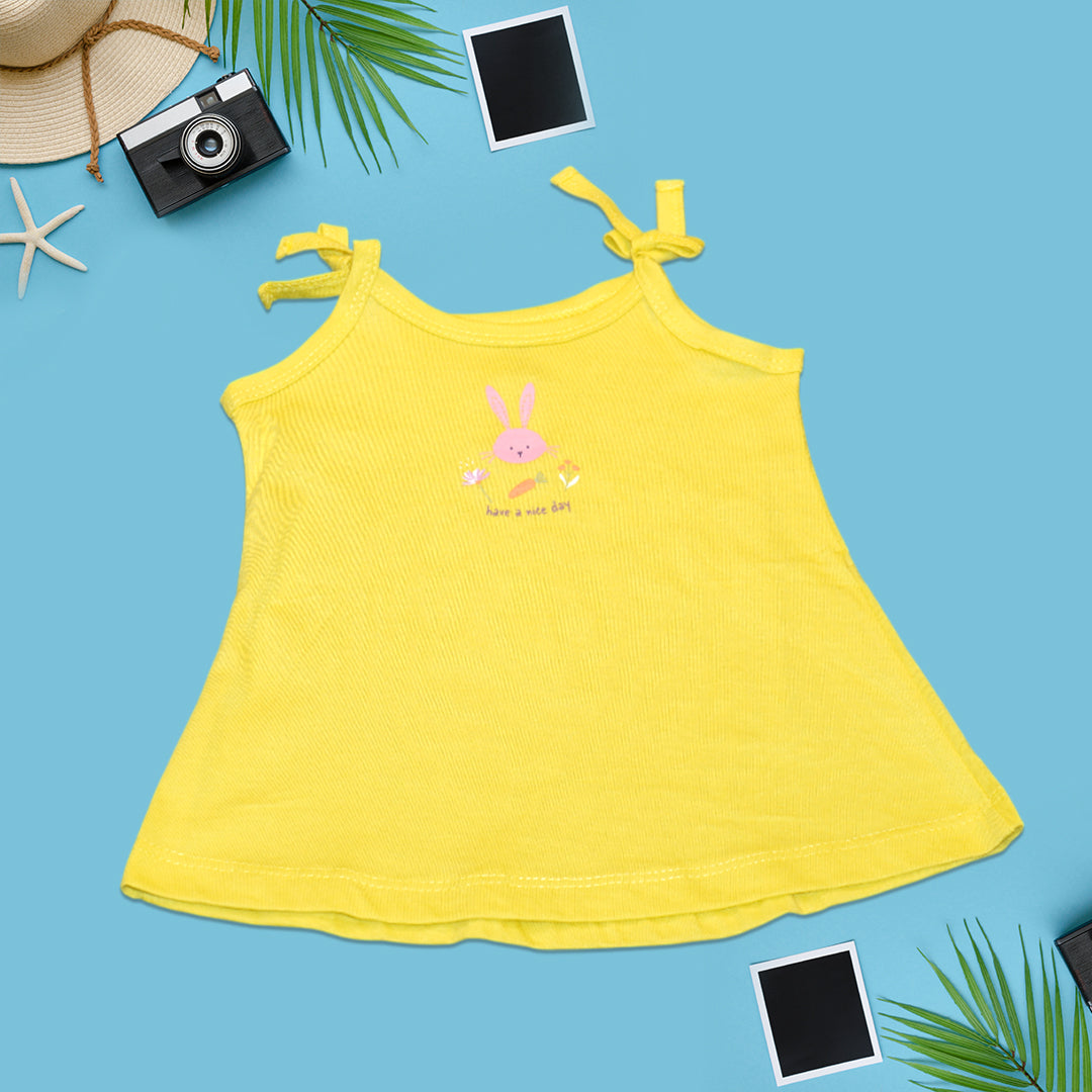 Girls Cotton Frock – Sleeveless